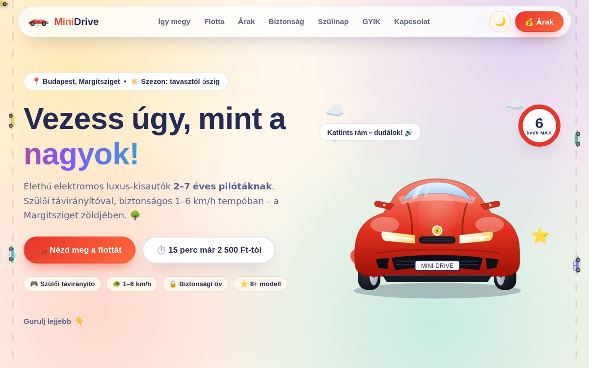 Élményszolgáltató minta — előnézet